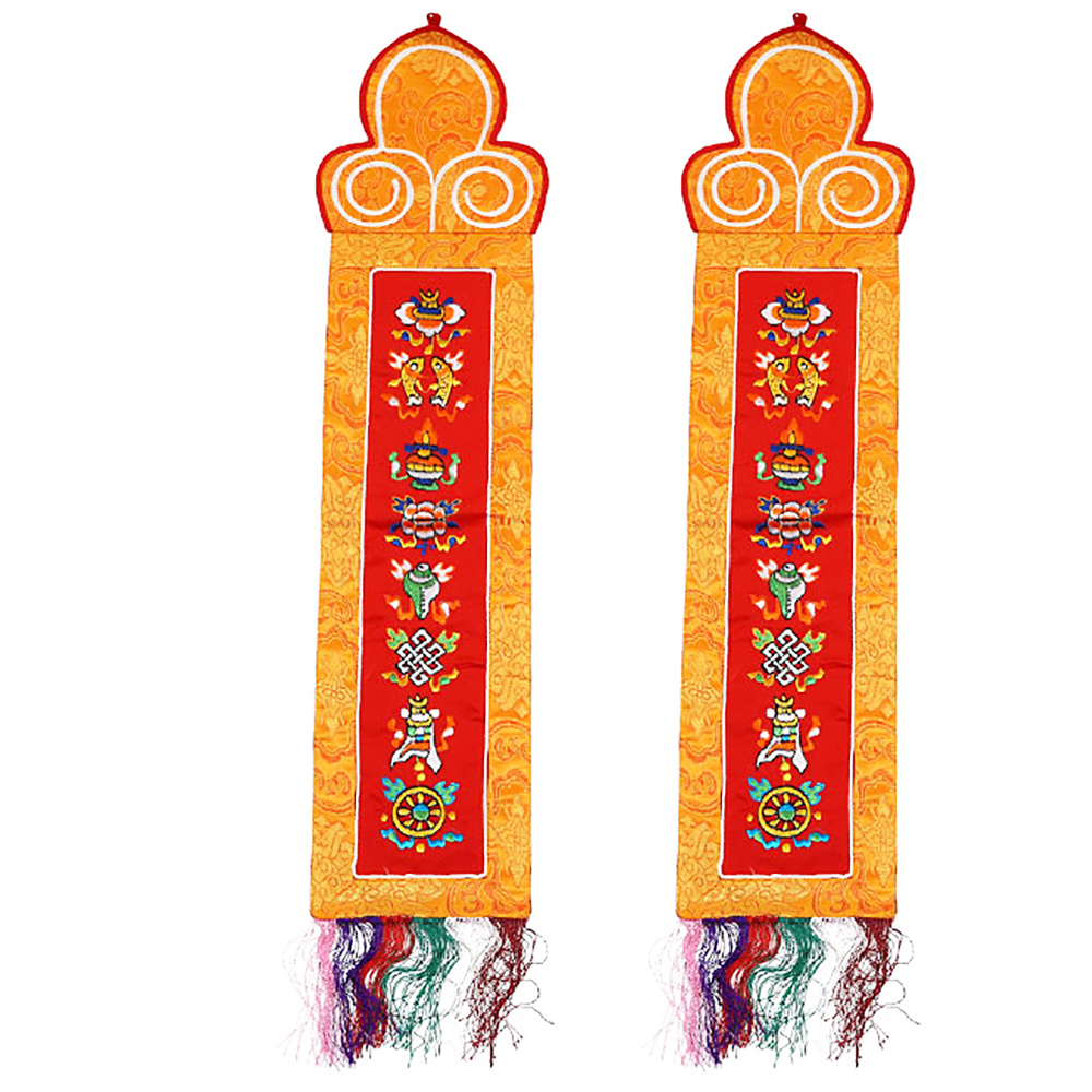 八吉祥佛幡(高70公分)1對【十方】128058