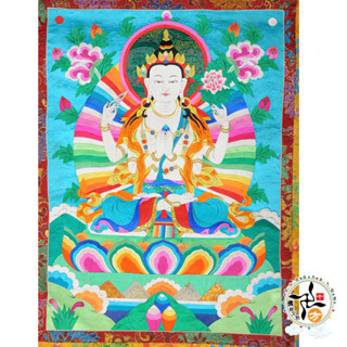 四臂觀音{手繪堆繡}唐卡極品【十方】135302