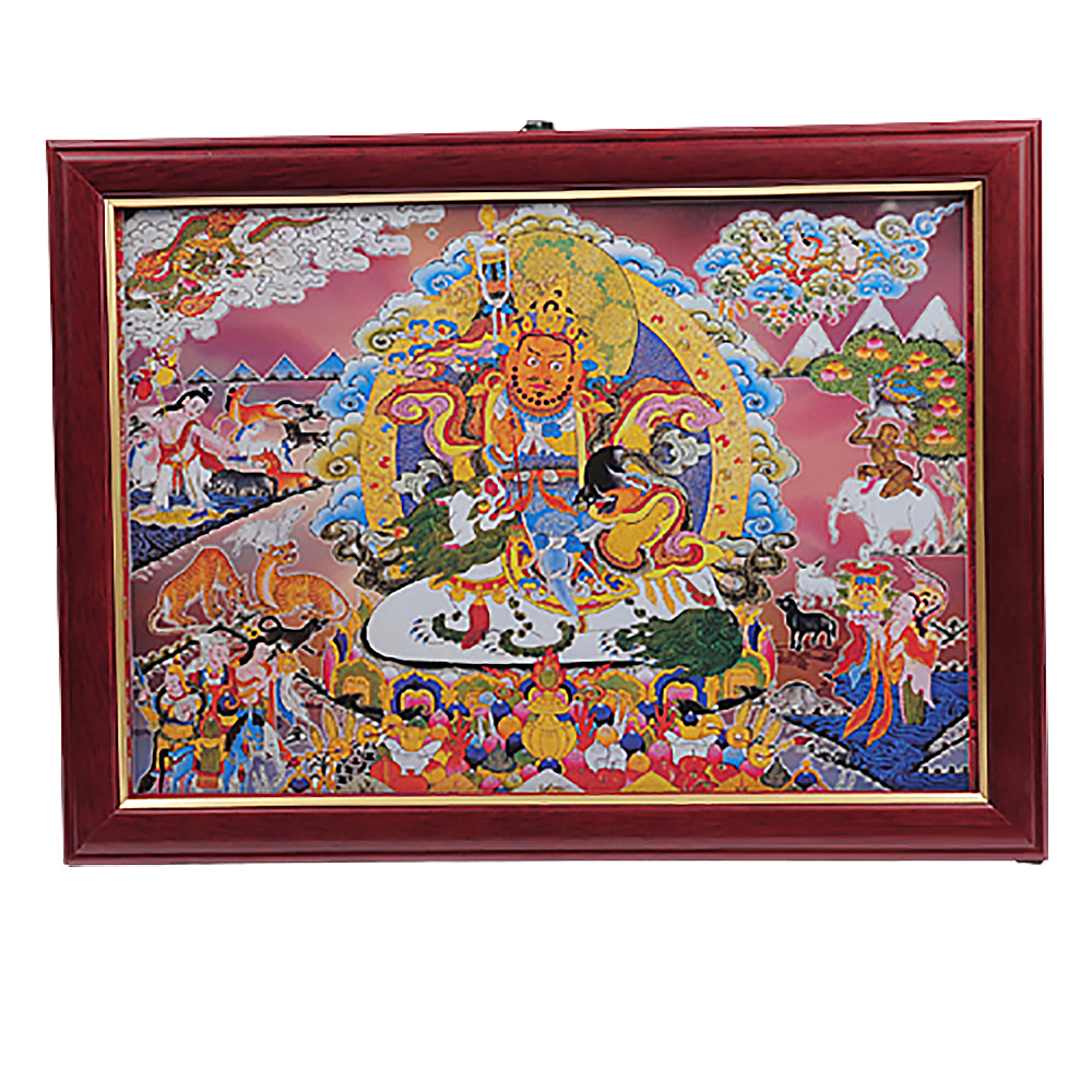 財寶天王木框掛圖33公分【十方】137805