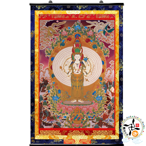 千手千眼觀音{油畫布}掛圖高90公分A【十方】139905