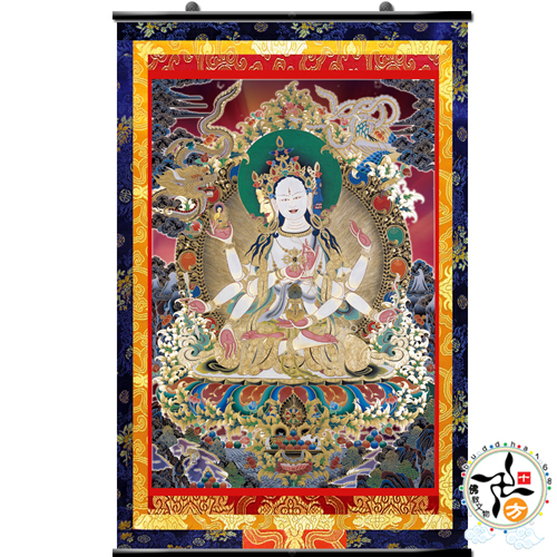 尊勝佛母{油畫布}掛圖高90公分【十方】139901