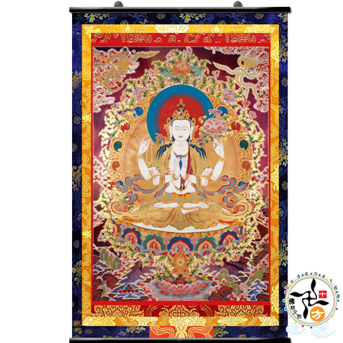 四臂觀音{油畫布}掛圖高90公分【十方】139899