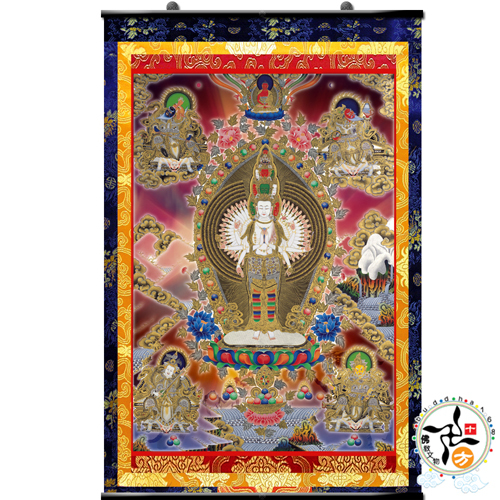 千手觀音{油畫布}掛圖捲軸高90公分B【十方】139906