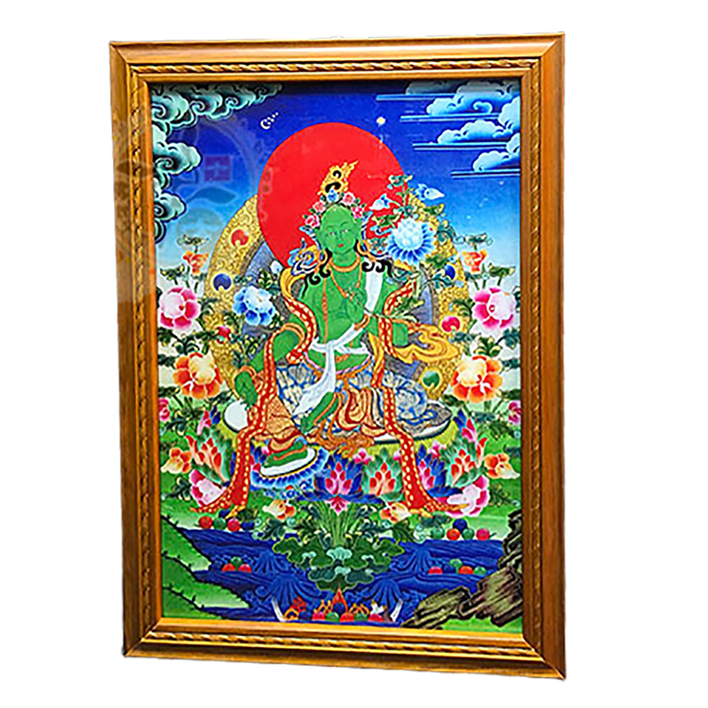 綠度母 {壓克力畫} 掛圖 48 公分A3【十方】146294