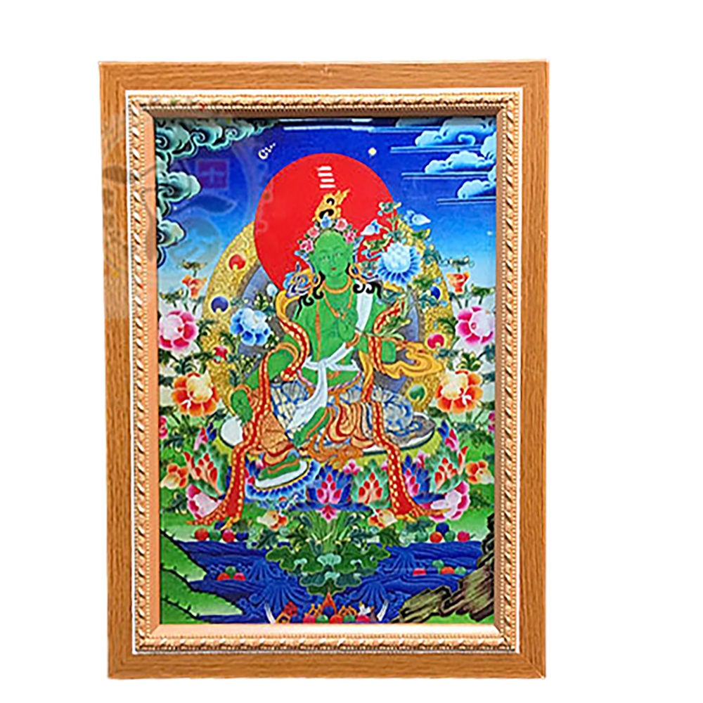 綠度母{壓克力畫}  掛圖 34公分18025A4【十方】146306