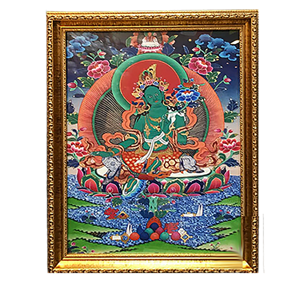 綠度母LED燈箱  {壓克力畫} 掛圖 60公分【十方】146338