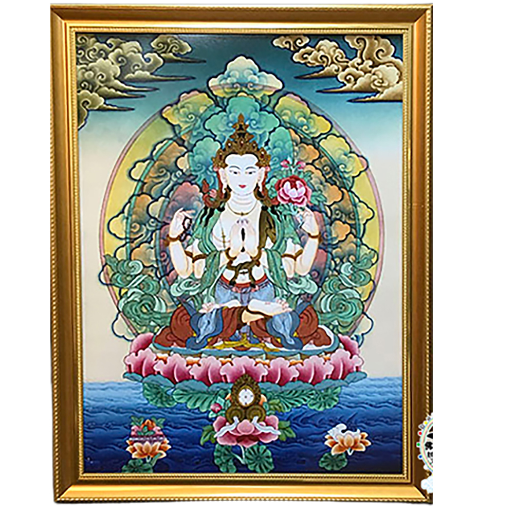 四臂觀音{壓克力畫}  掛圖 95公分A1【十方】146332