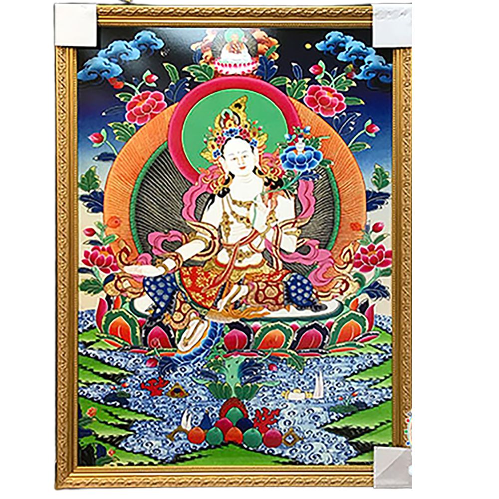 白度母{壓克力畫} 掛圖 90公分【十方】146335