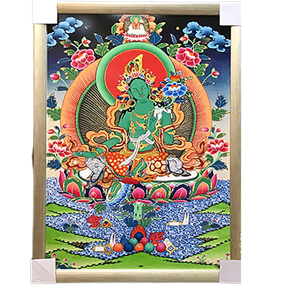 綠度母{壓克力畫} 掛圖 90公分【十方】146333