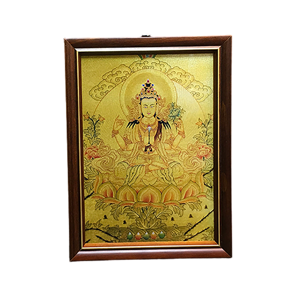 四臂觀音  {壓克力畫}高級相框17*23公分【十方】146440