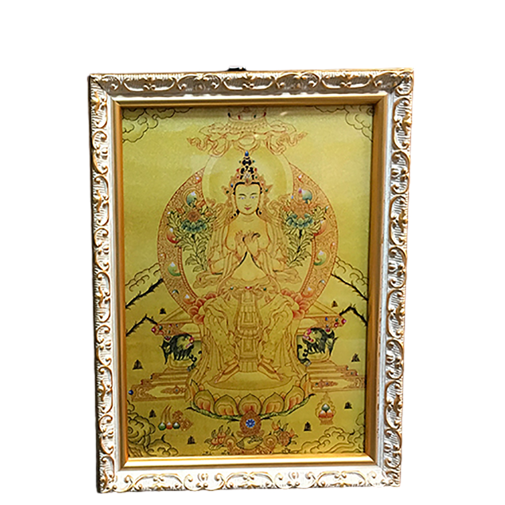 強巴佛 彌勒佛 {壓克力畫}高級相框17*23公分【十方】146448