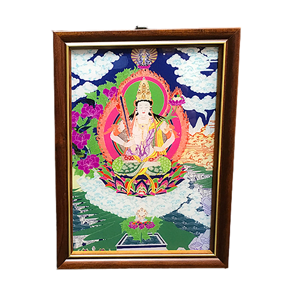 虛空藏菩薩{壓克力畫} 高級相框17*23公分【十方】146444