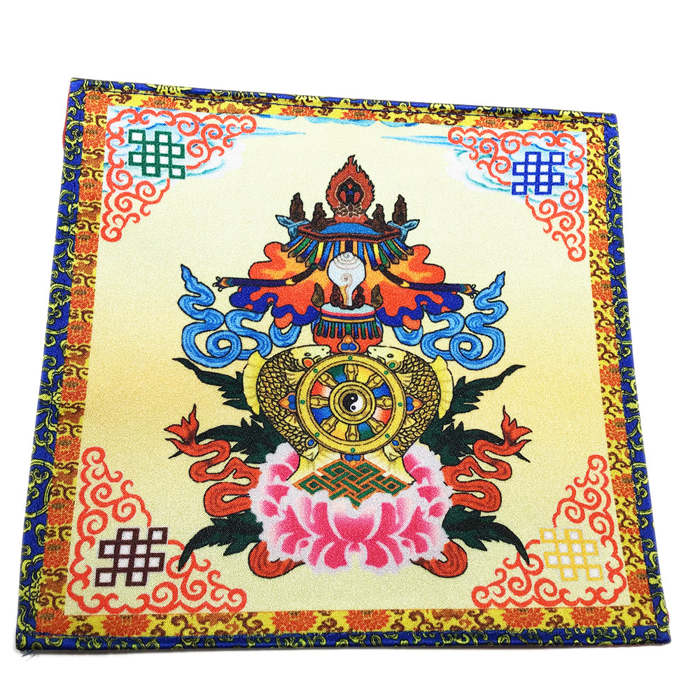 八吉祥總集黃色桌巾桌布19公分【十方】146498