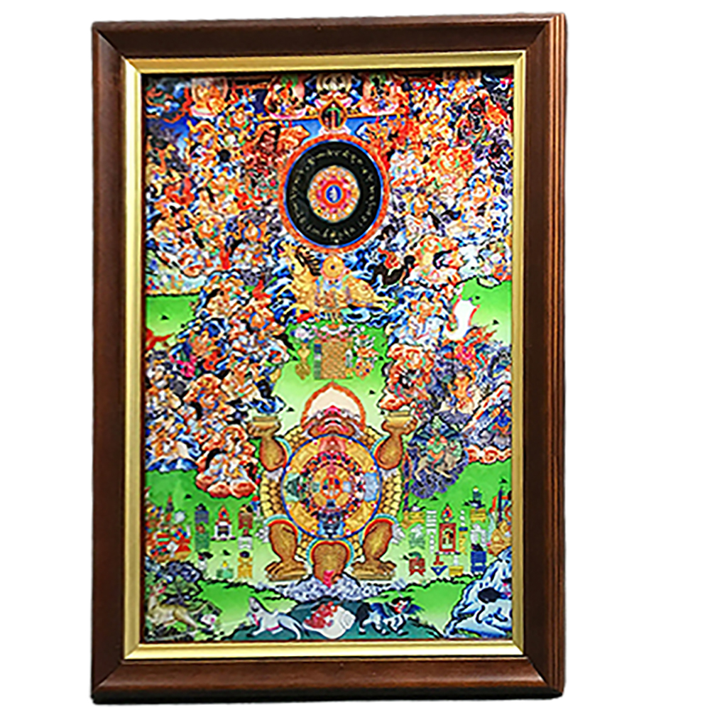 12生肖輪迴圖{壓克力畫}高級木框掛圖A4【十方】146525