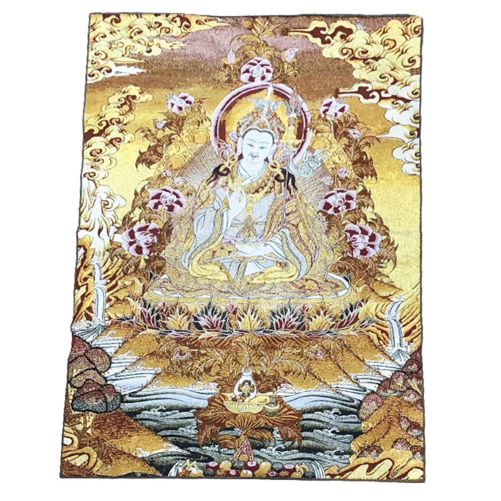 蓮花生大士繡布唐卡【十方】150605