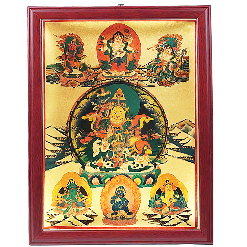 五路財神相框{金色}【十方】150294