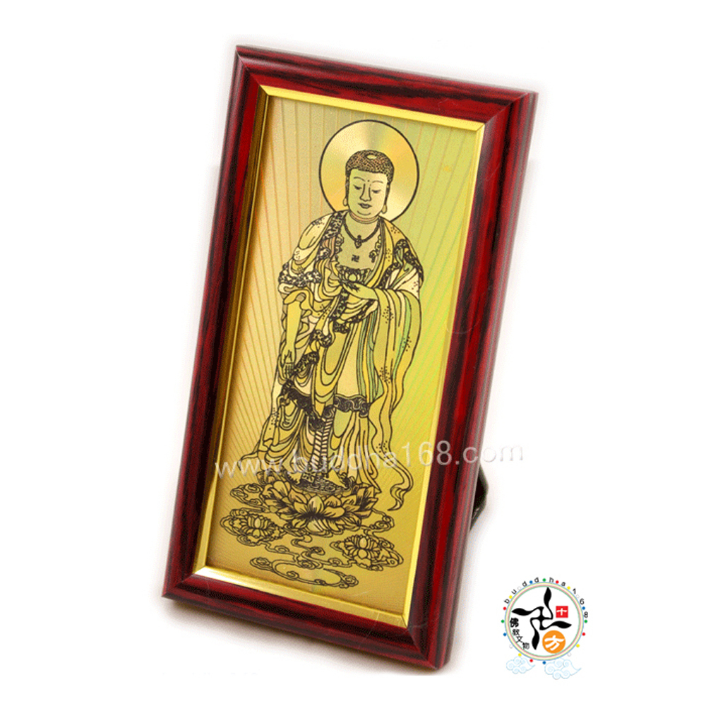 彌陀雷射金相框 15公分 【十方】114110
