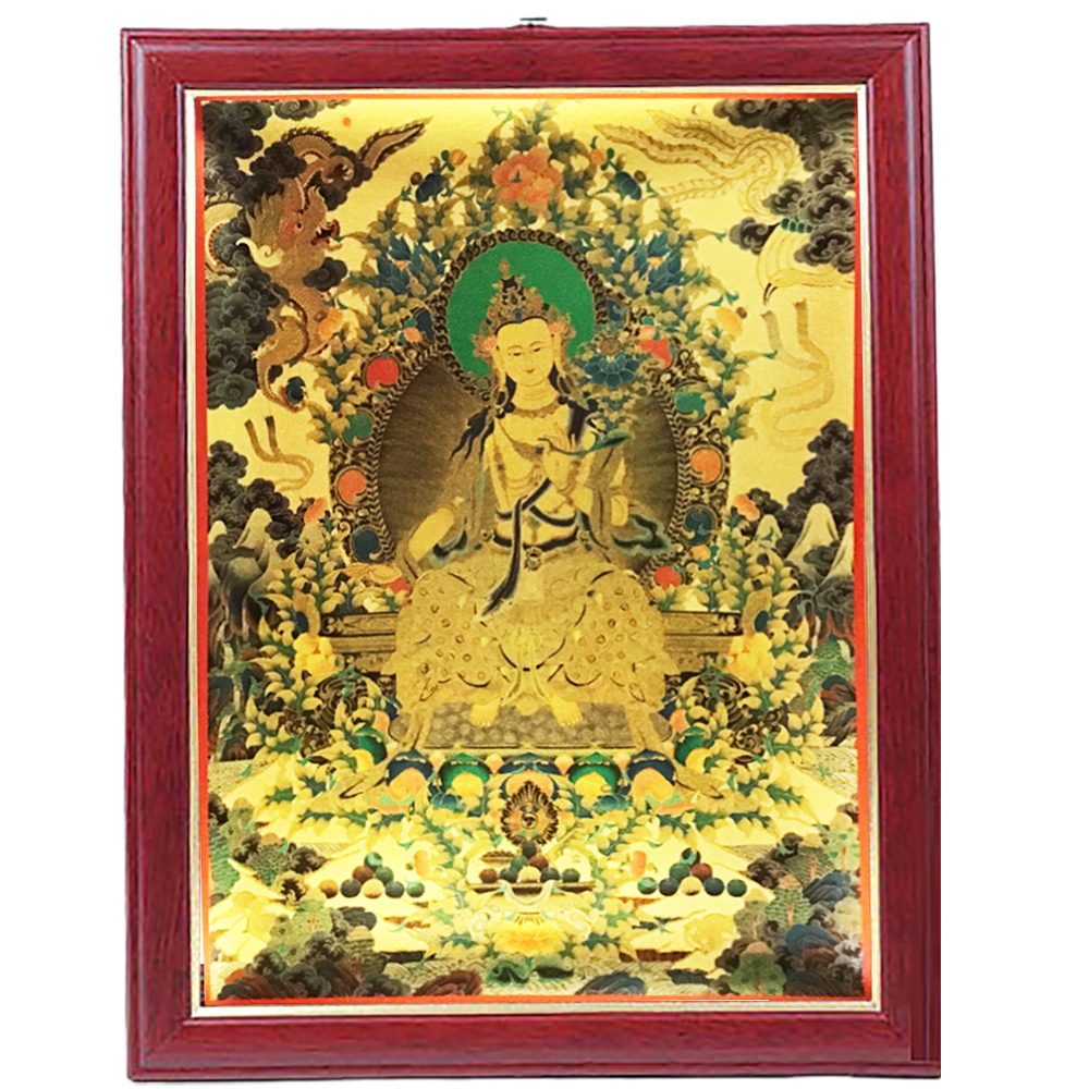 強巴佛{金箔}唐卡A4相框【十方】150870