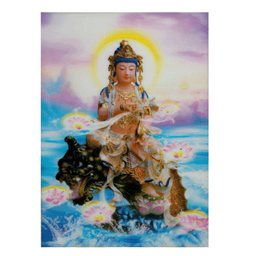 蓮花觀音3D立體法照A24X34公分【十方】122001
