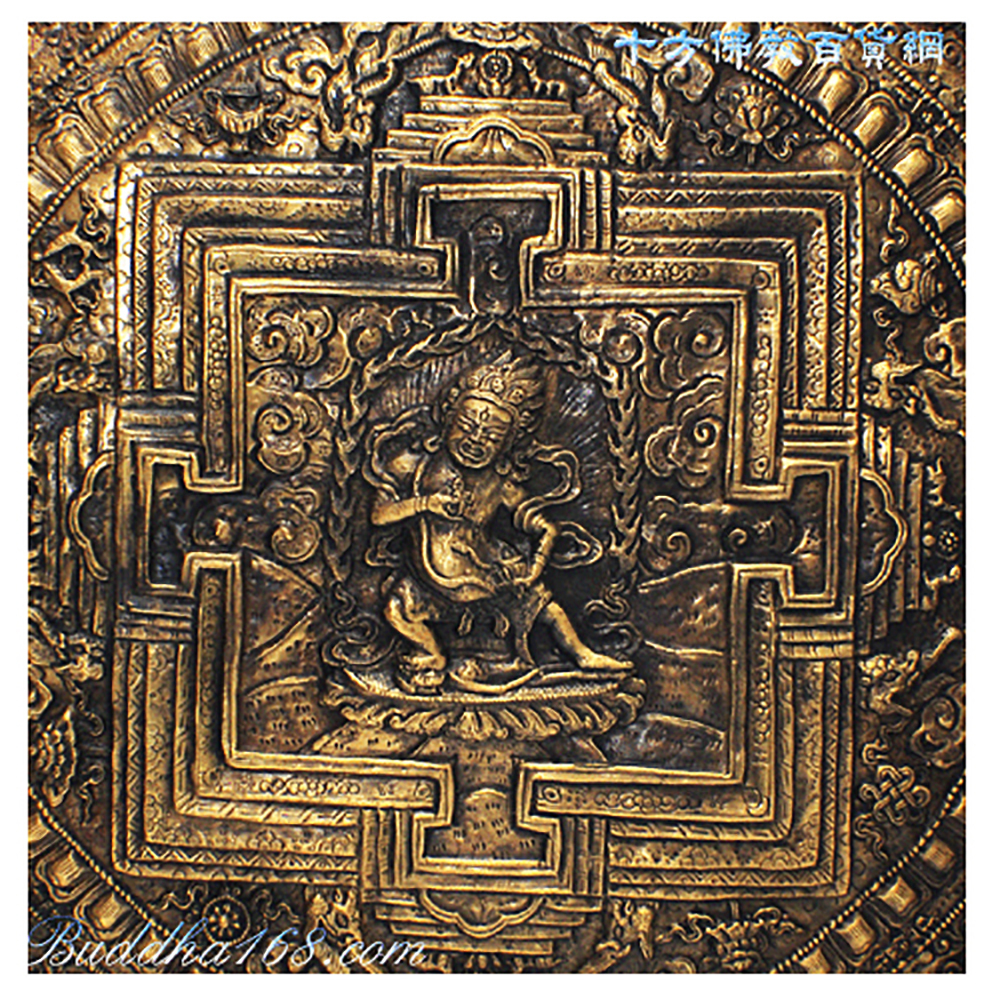 瑪哈嘎拉壇城曼達拉{已裝臟}直徑47.5公分【十方】124833