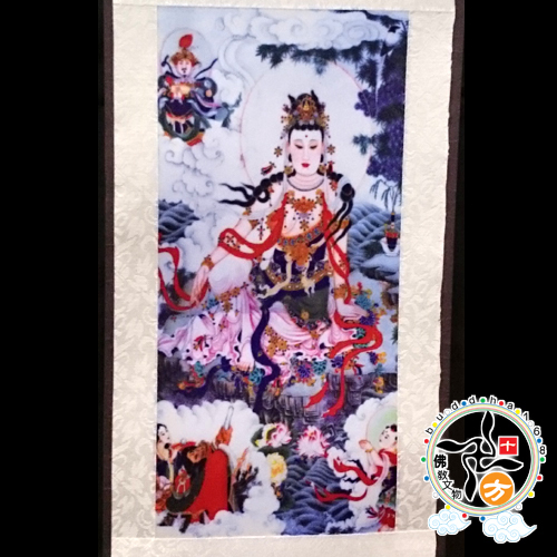 觀自在菩薩{絲綢}掛圖【十方】139760