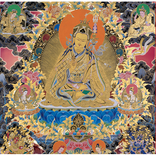 蓮花生大士{油畫布}掛圖高90公分【十方】139903