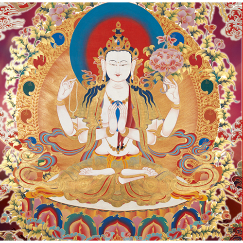 四臂觀音{油畫布}掛圖高90公分【十方】139899