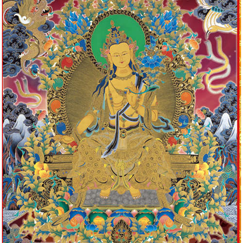 強巴佛{油畫布}掛圖高90公分【十方】139904