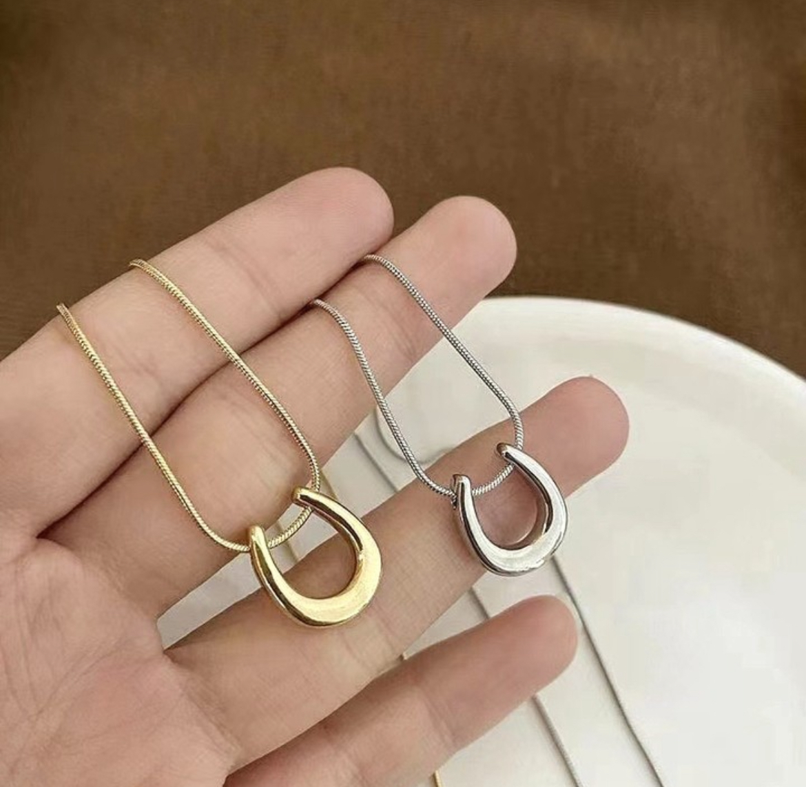 經典馬蹄U字項鍊