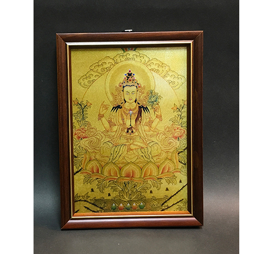 四臂觀音  {壓克力畫}高級相框17*23公分【十方】146440