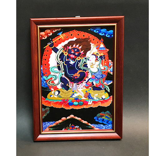 四臂黑財神 {壓克力畫} 高級相框17*23公分【十方】146453