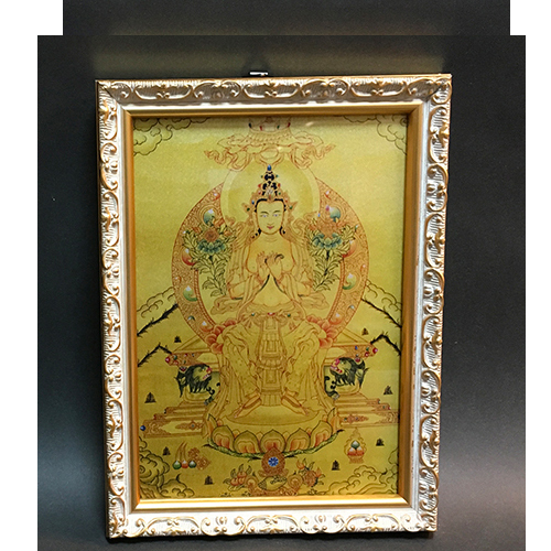 強巴佛 彌勒佛 {壓克力畫}高級相框17*23公分【十方】146448