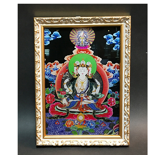 不空絹索觀音{壓克力畫}  高級相框17*23公分【十方】146450