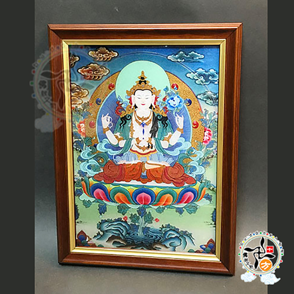 四臂觀音 {壓克力畫}掛圖34公分180118A4【十方】146305