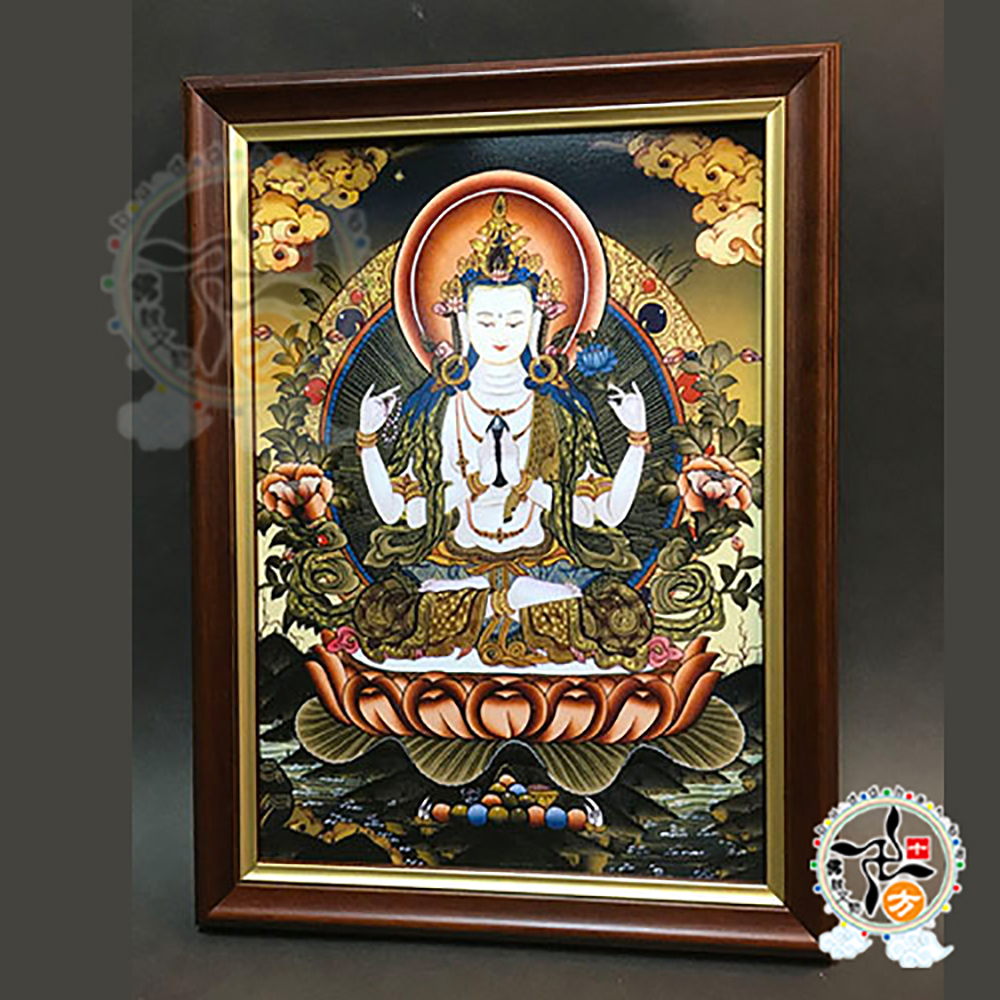 四臂觀音 {壓克力畫}掛圖34公分 A4【十方】146313【十方】146313