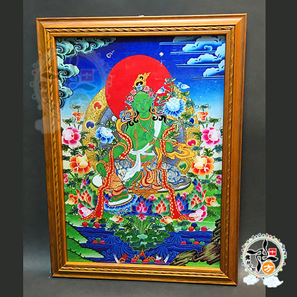 綠度母 {壓克力畫} 掛圖 48 公分A3【十方】146294