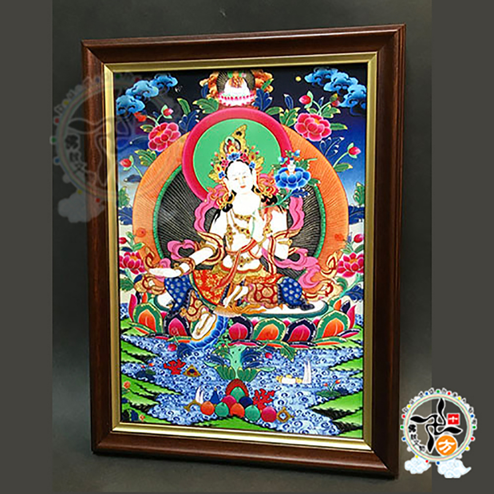 白度母  {壓克力畫} 掛圖 34公分18011A4【十方】146310