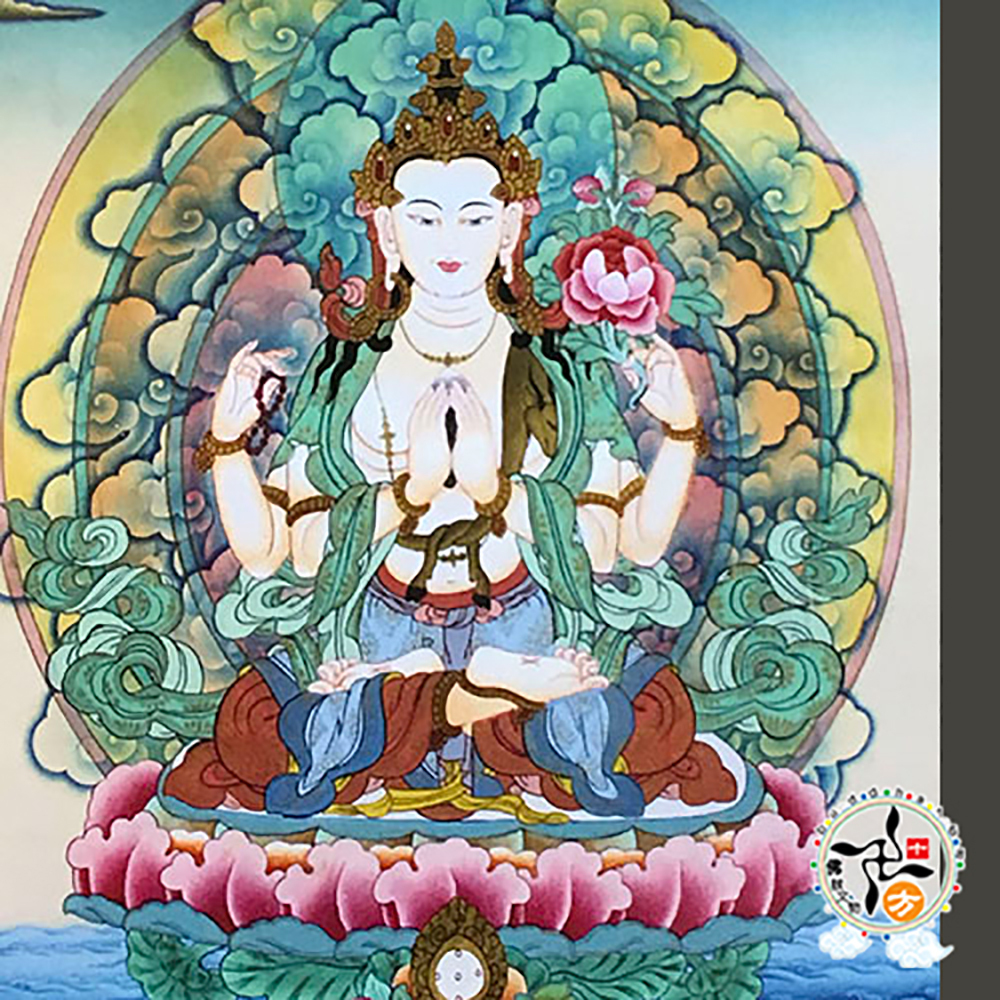 四臂觀音{壓克力畫}  掛圖 95公分A1【十方】146332