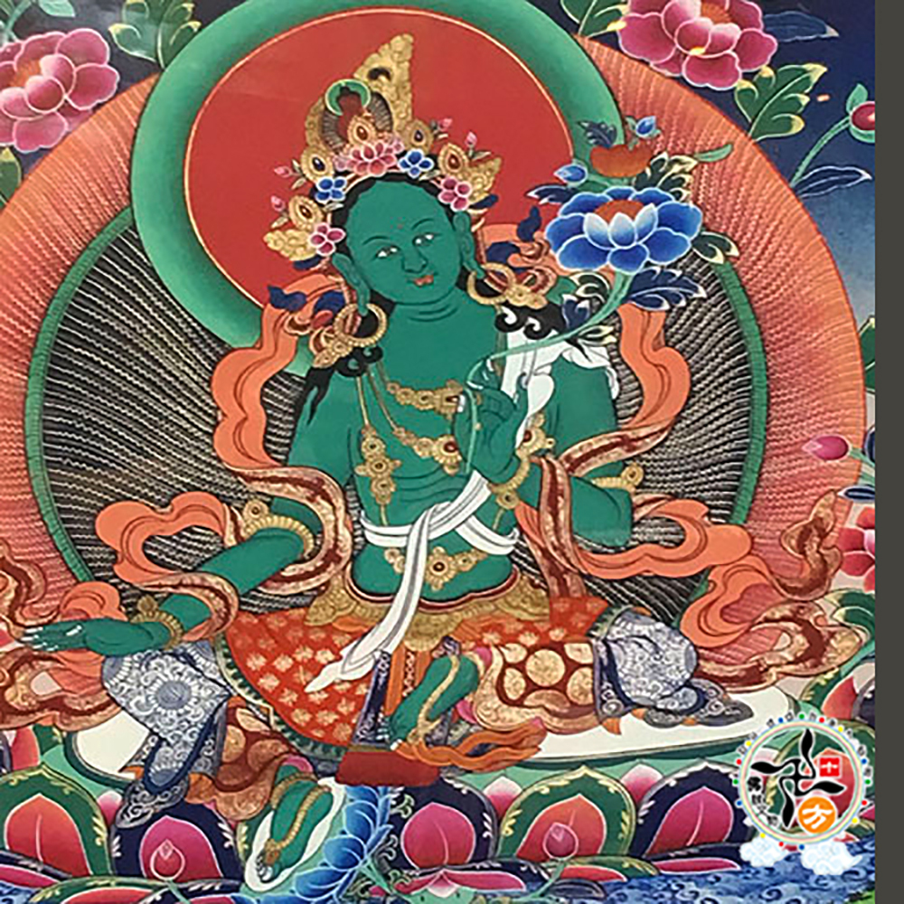 綠度母LED燈箱  {壓克力畫} 掛圖 60公分【十方】146338