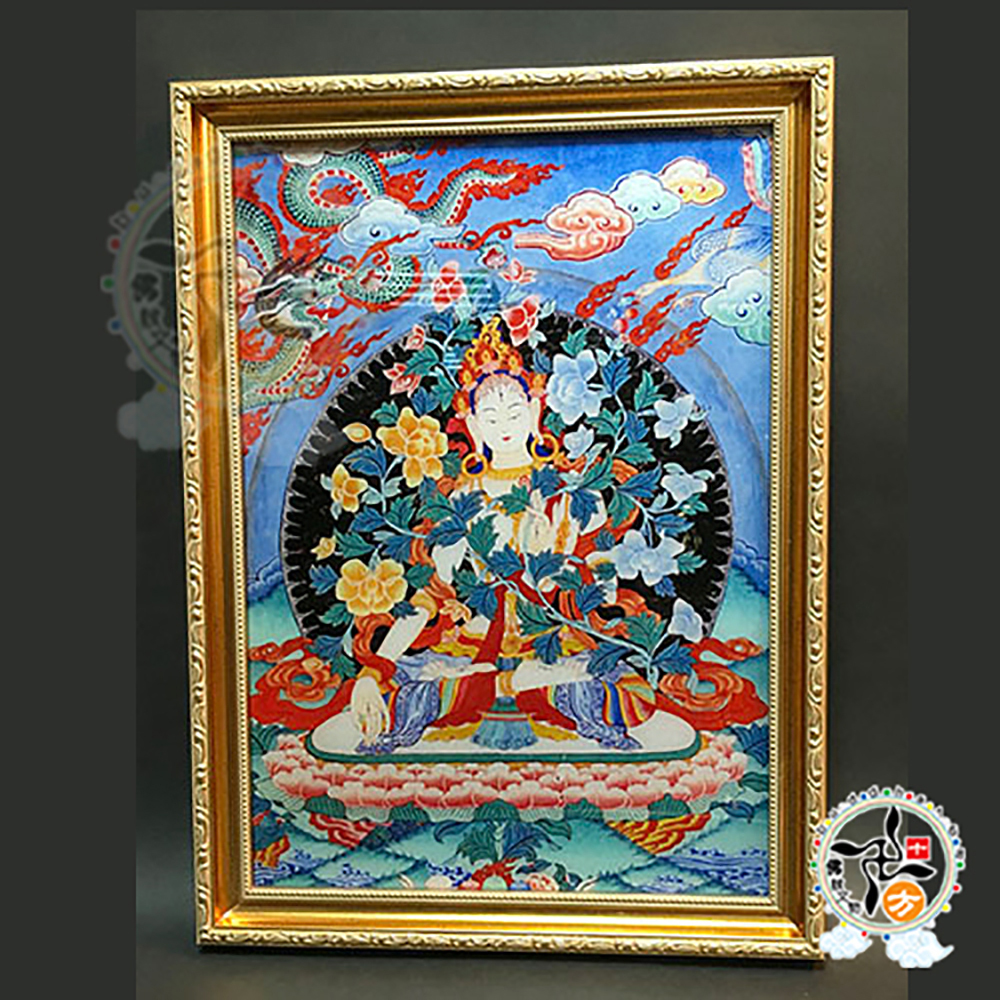 白度母{壓克力畫} 掛圖 48 公分A3【十方】146297