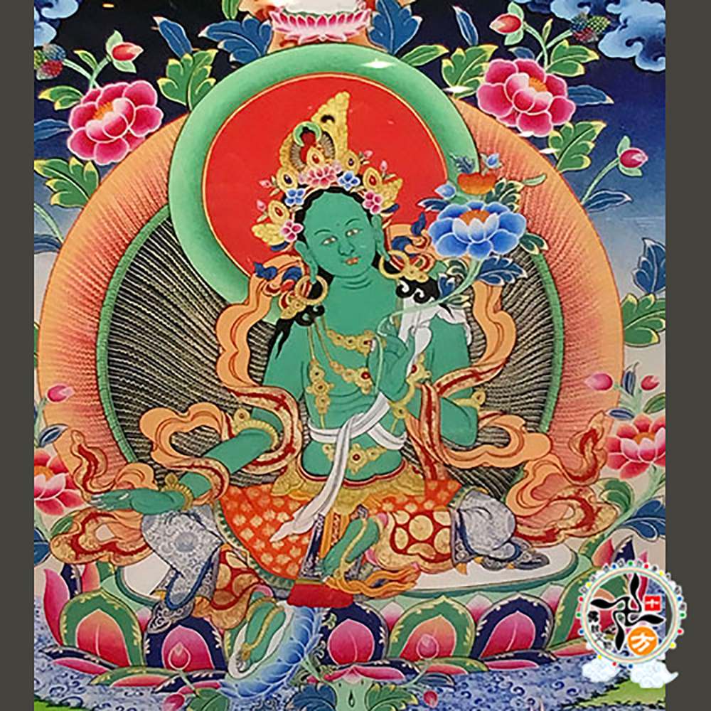 綠度母 {壓克力畫} 掛圖70公分 A2【十方】146326