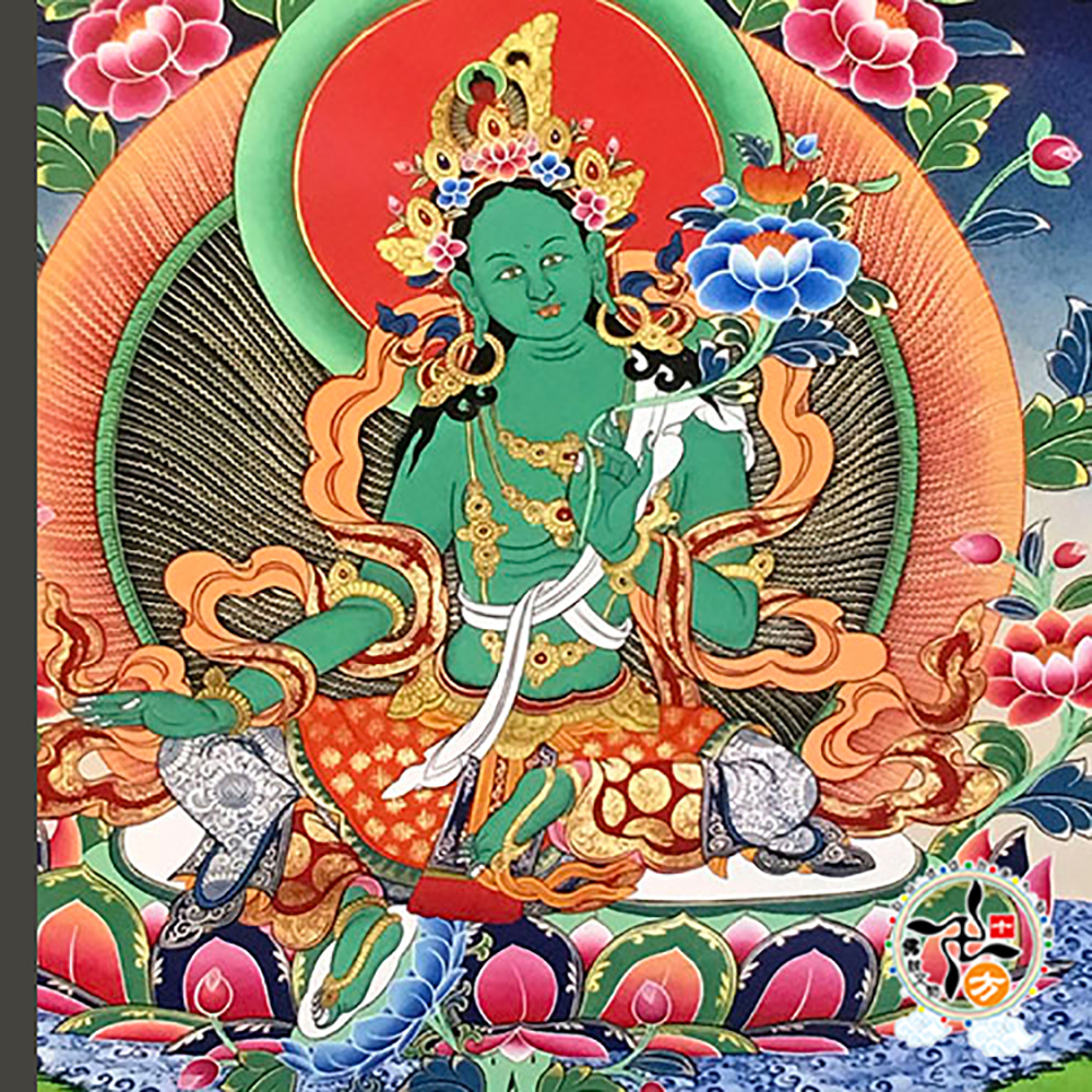 綠度母{壓克力畫} 掛圖 90公分【十方】146333