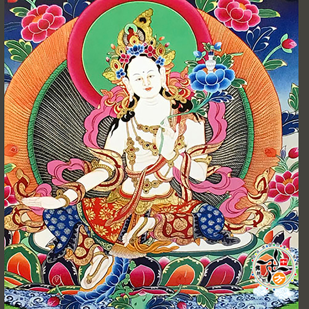 白度母{壓克力畫} 掛圖 90公分【十方】146335