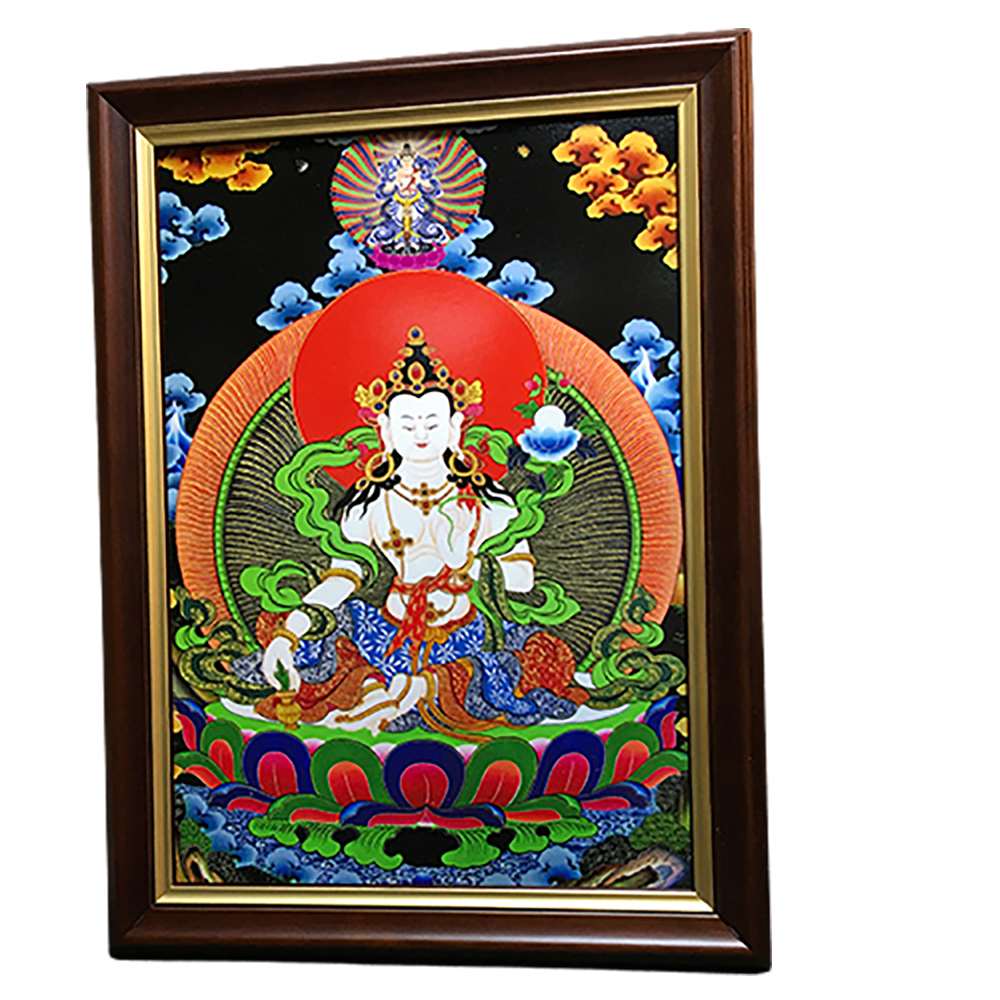 白度母{壓克力畫}高級木框掛圖A4【十方】146534