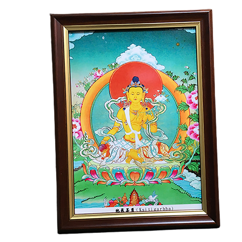 地藏王菩薩{壓克力畫}高級木框掛圖A4【十方】146546