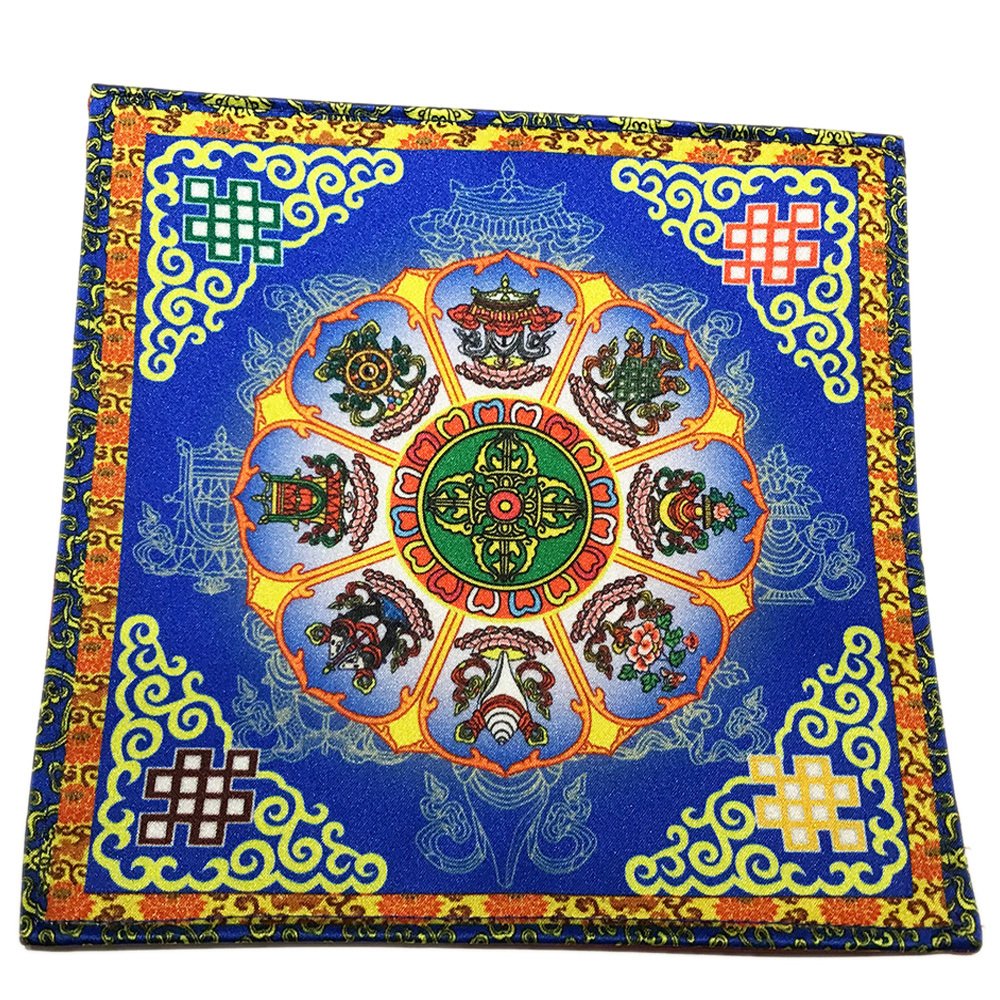 八吉祥藍色桌巾桌布19公分【十方】146502
