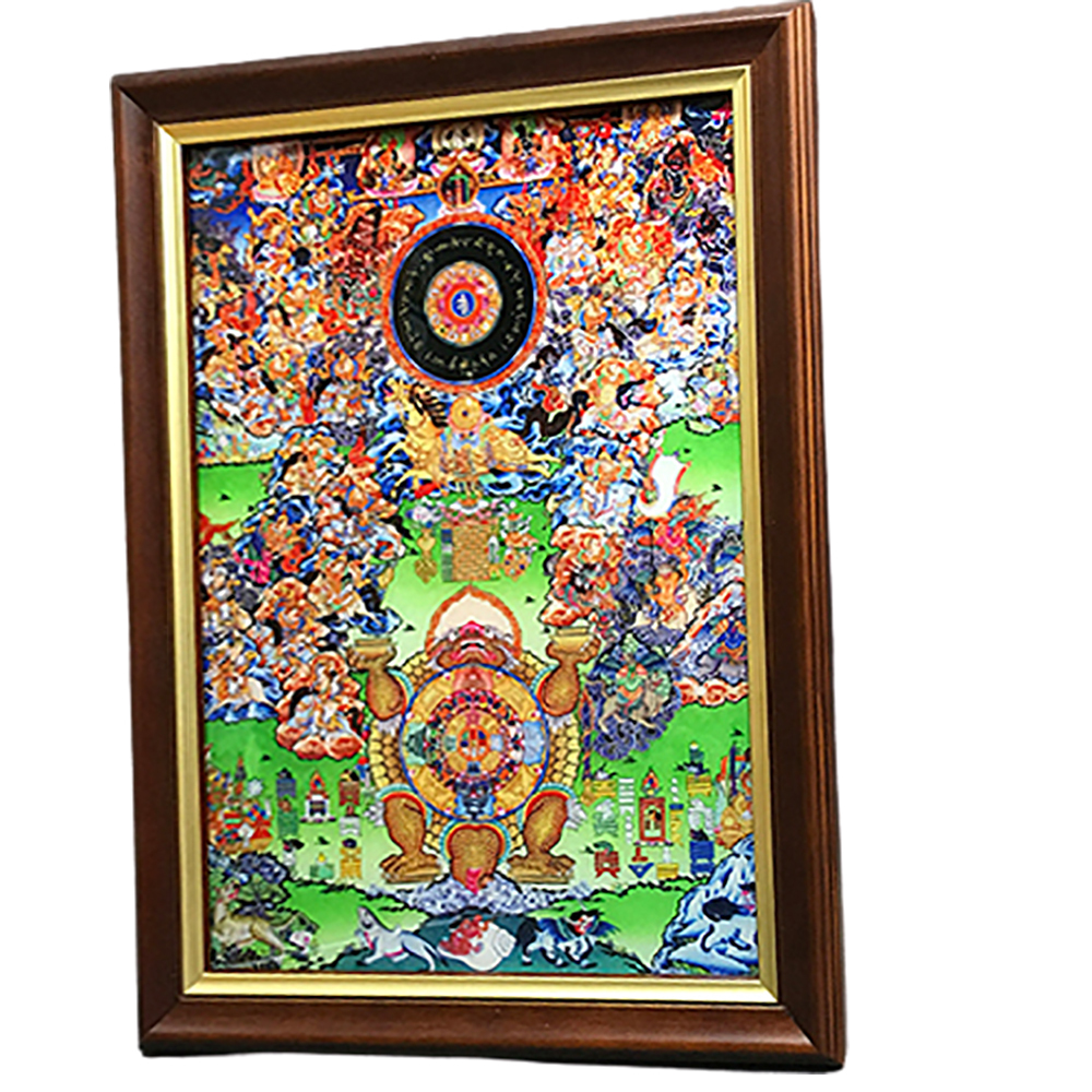 12生肖輪迴圖{壓克力畫}高級木框掛圖A4【十方】146525