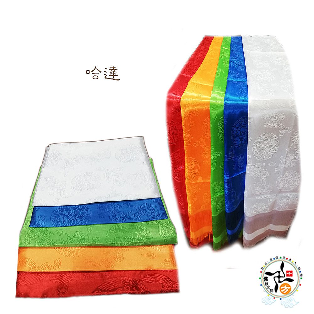 哈達 龍鳳紋155公分綠色【十方】149169