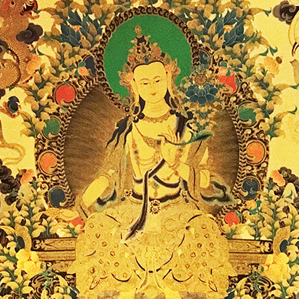 強巴佛{金箔}唐卡A4相框【十方】150870