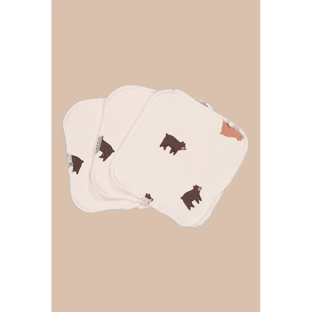 法國JOEY 熊熊手套式澡巾3入組-小